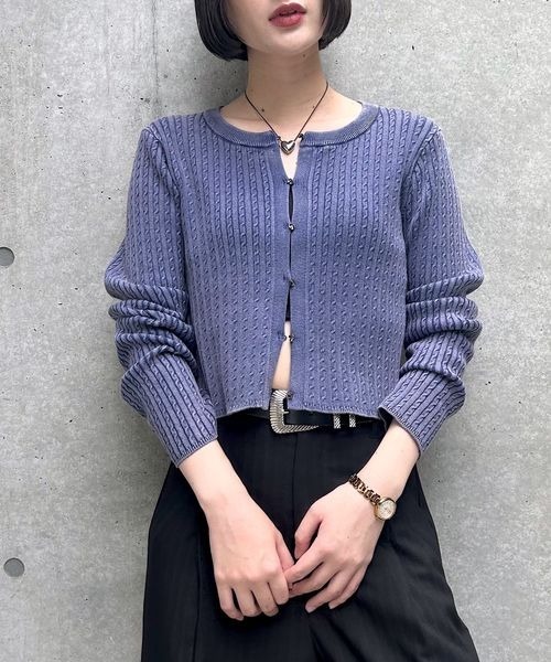 PAGEBOY（ページボーイ） カーディガン ピグメントケーブル