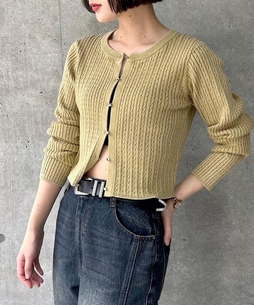 PAGEBOY（ページボーイ） カーディガン ピグメントケーブル