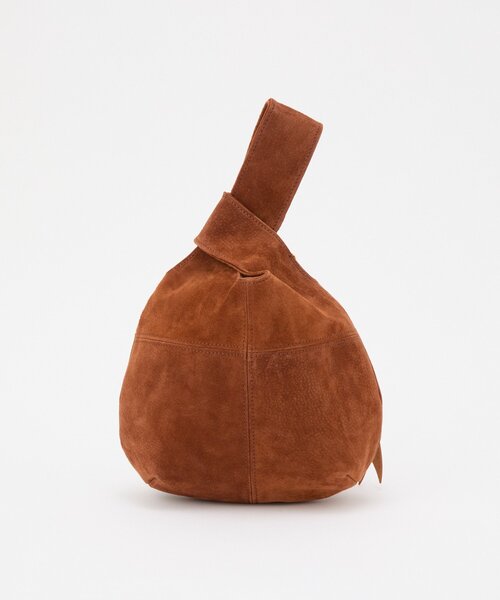 【新品未使用】russet ベージュ　本革スエードトートバッグ russet（ラシット） トートバッグ スエード巾着ハンドバッグ