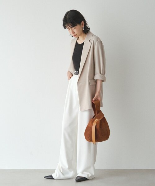 russet（ラシット） トートバッグ スエード巾着ハンドバッグ