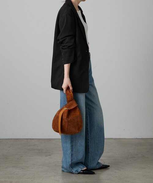 russet（ラシット） トートバッグ スエード巾着ハンドバッグ