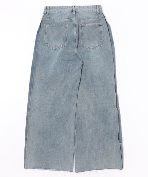 「INFLATION」 ダメージ加工デニムパンツ MEDIUM ブルー メンズ