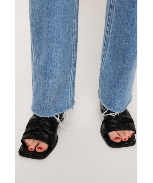 「SLY」 加工デニムパンツ 1 ライトブルー レディース_画像4