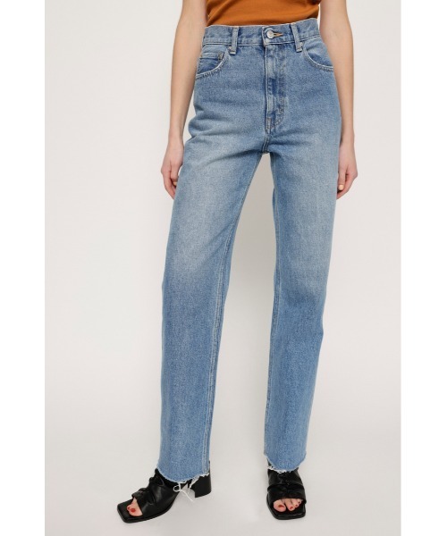 「SLY」 加工デニムパンツ 1 ライトブルー レディース_画像5