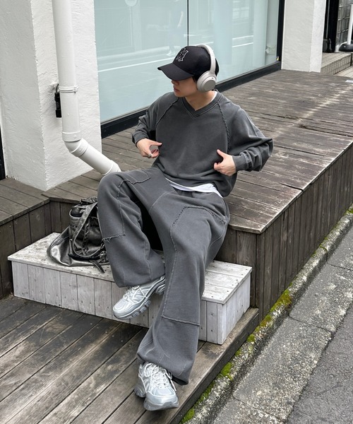 ADAMASTE トレーナー スウェット Pigment Draw Cord Sweat