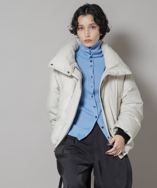 完売品 ナノユニバース 西川ダウン ショールカラー ダウンコート M 女優襟 レディース 2024AW 「nishikawa DOWN®」｜ナノ・ユニバース公式