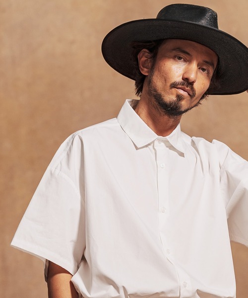 「Jih Nunc」 半袖シャツ S オリーブ メンズ_画像2