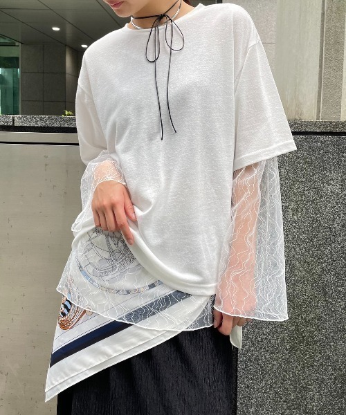 AIC. レースオーバーサイズトップス レディース : ZOZOTOWN Yahoo!店