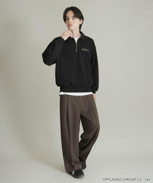 美品 Lサイズ ヒューゴボス 異素材MIX ハーフジップスウェット ストレッチ黒 楽天市場】hugo boss ハーフジップの通販