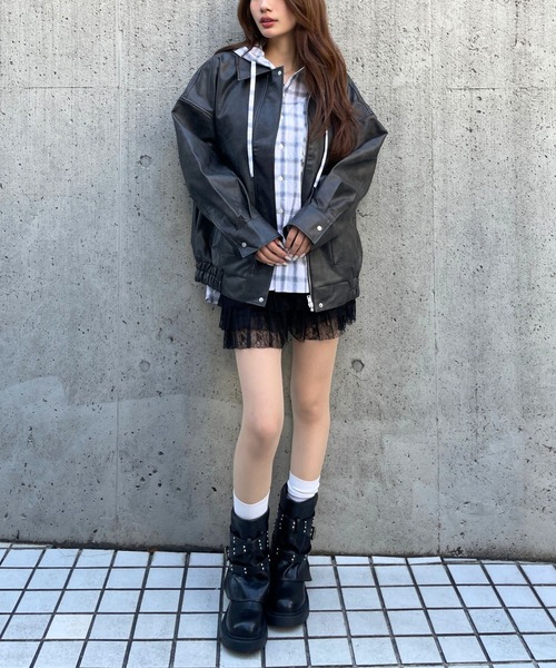 Aland 3.3 FIELD TRIP レザージャケット ブラック エーランド 3.3 FIELD TRIP レザージャケット ライダース 3.3 Field Trip／ダブル