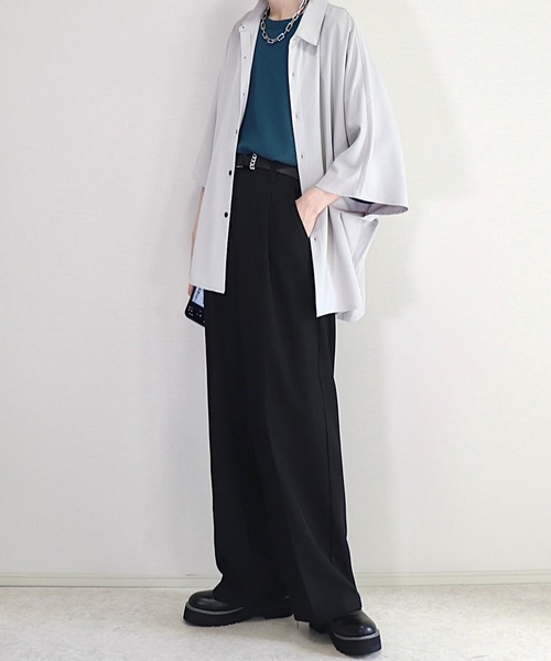 「Loose/ルース」 半袖シャツ M ブルー系その他 メンズ_画像6