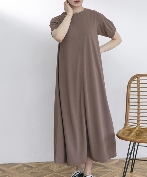 「UR Lab.」 半袖ワンピース FREE ブルー レディース_画像3