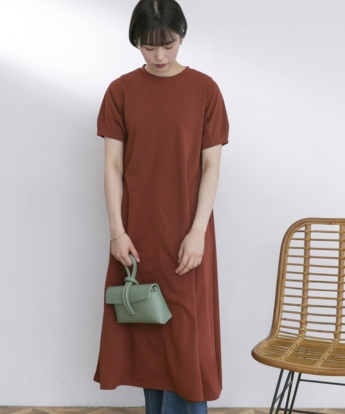 「UR Lab.」 半袖ワンピース FREE ブルー レディース_画像4