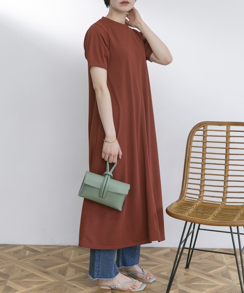 「UR Lab.」 半袖ワンピース FREE ブルー レディース_画像6