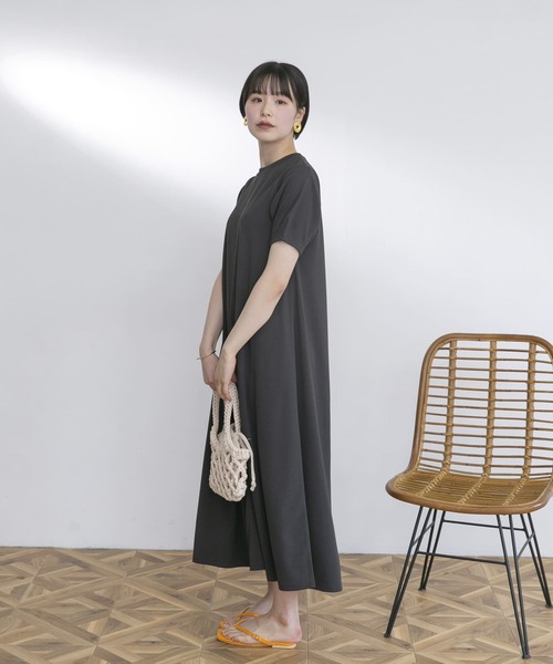 「UR Lab.」 半袖ワンピース FREE ブルー レディース_画像7