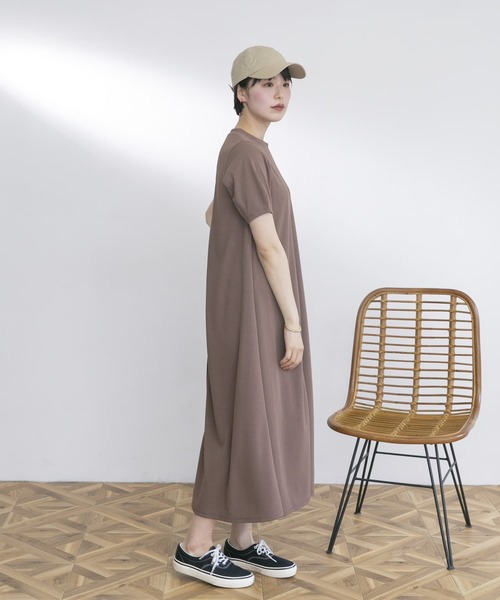 「UR Lab.」 半袖ワンピース FREE ブルー レディース_画像8