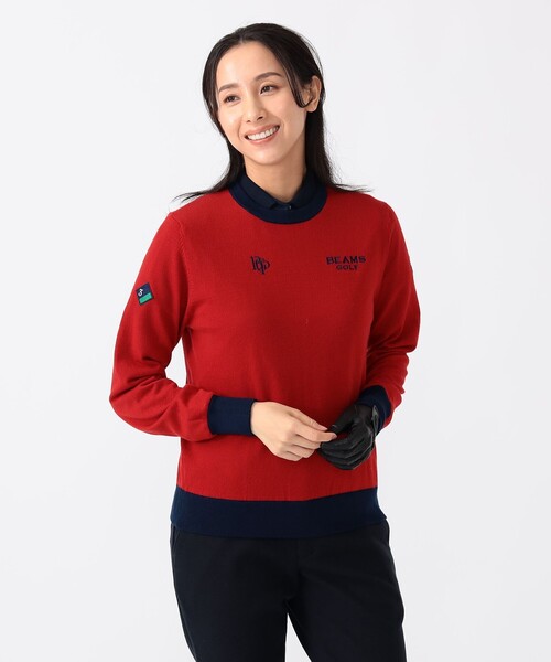 BEAMS GOLF（ビームス ゴルフ） ニット セーター 「WOMEN」PURPLE
