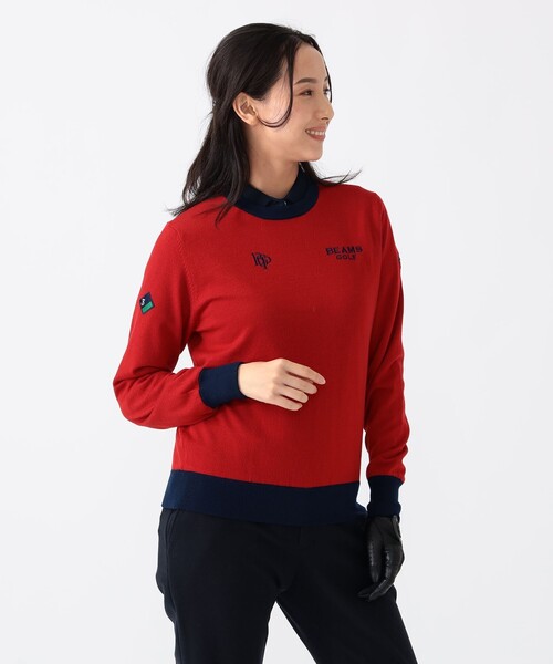 BEAMS GOLF（ビームス ゴルフ） ニット セーター 「WOMEN」PURPLE