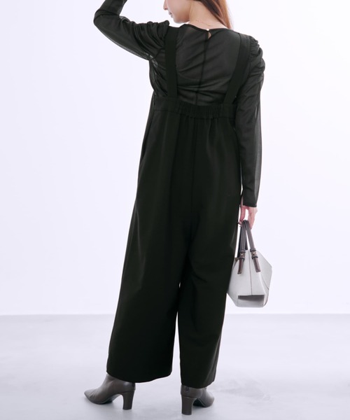 オールインワン ゴールドバックルサスペンダーオールインワン 「低身長