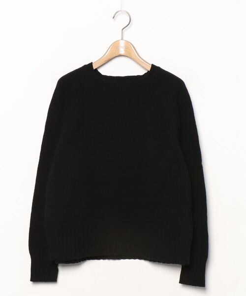 Theory 黒 長袖ニット Theory｜ケーブルセーラーカラーニット