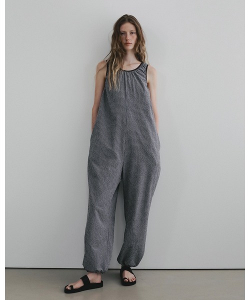 anuke サロペット オーバーオール Uneck Check Combinaison レディース