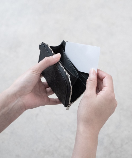 SENTI（センティ） 財布 Dyneema Leather COMPACT ZIP WALLET / 超軽量