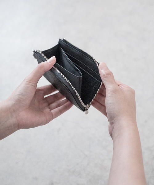 SENTI（センティ） 財布 Dyneema Leather COMPACT ZIP WALLET / 超軽量