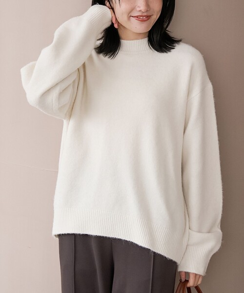 coen（コーエン） ニット セーター フラッフィーモックネック