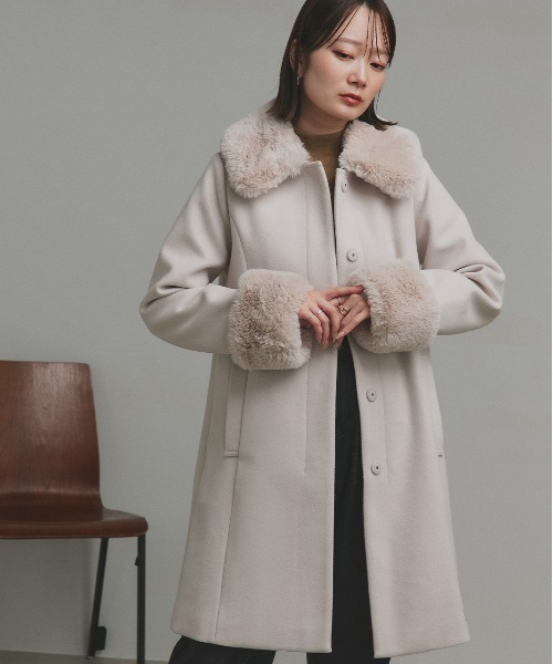 本人期　ANN DEMEULEMEESTER ファーコート ジャケット・アウター Ann demeulemeester 2007aw Mouton Coat 楽天