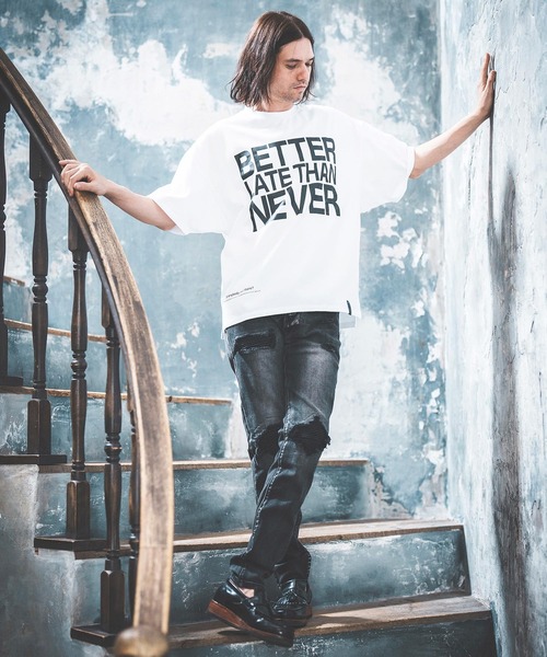 「NOISESCAPE」 半袖Tシャツ M ホワイト メンズ_画像5