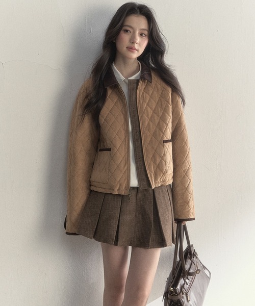 SunsetPark コート アウター チェック柄 プレッピージャケット