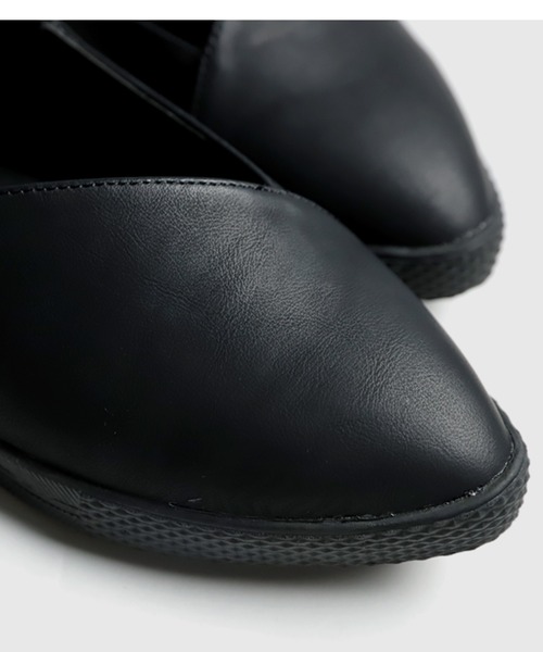 「antiqua」 「rakuho-dou」フラットパンプス L ブラック レディース_画像8