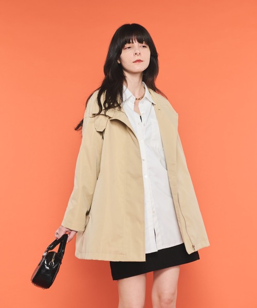 「Shelly island」 トレンチコート FREE ベージュ レディース_画像9