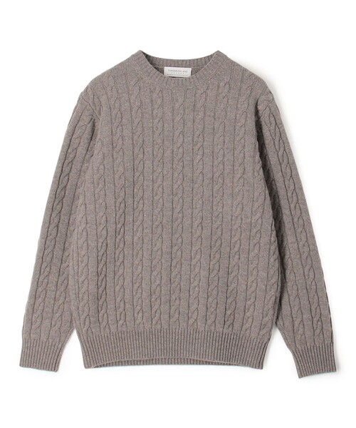 TOMORROWLAND tricot ダークグレー ケーブルニットセーター TOMORROWLAND（トゥモローランド） セーター ニット TOMORROWLAND