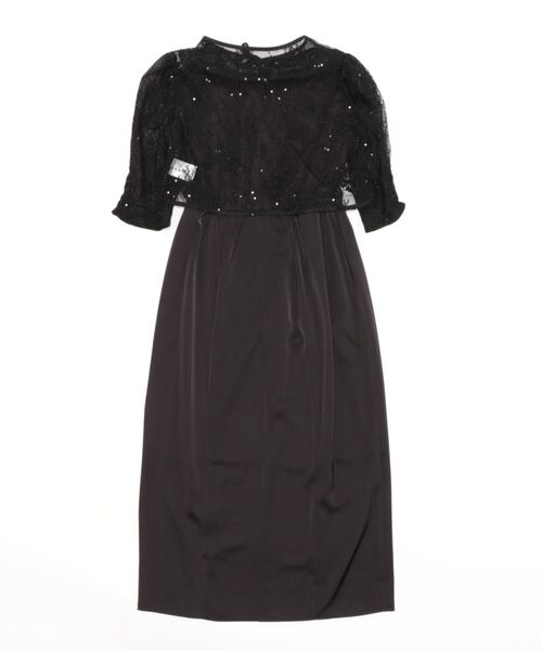 「niana」 コンビワンピース SHORT ブラック レディース_画像2