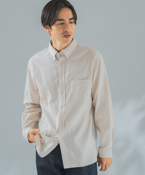 「URBAN RESEARCH ROSSO MEN」 長袖シャツ MEDIUM カーキ メンズ_画像4