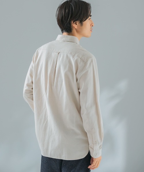 「URBAN RESEARCH ROSSO MEN」 長袖シャツ MEDIUM カーキ メンズ_画像8