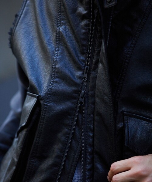 「FREAK'S STORE」 ベスト LARGE ブラック メンズ_画像9