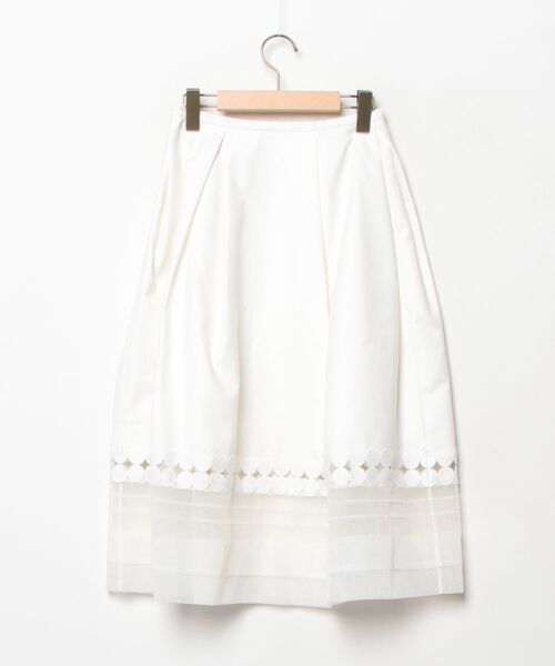 「Chesty」 ボーダー柄スカート 0 ホワイト レディース_画像2