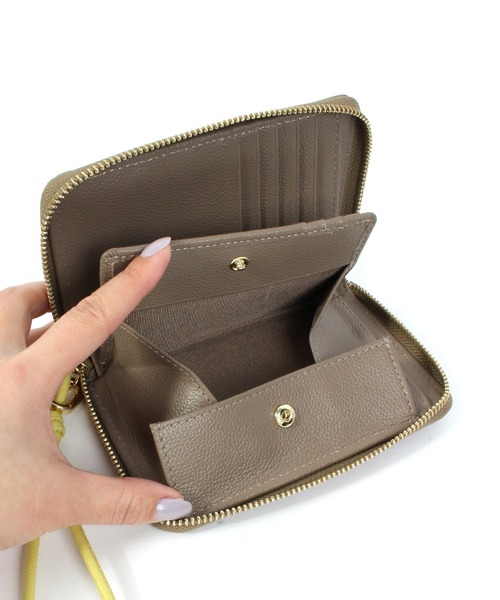 「Beau're」 財布 FREE グレイッシュベージュ レディース_画像8