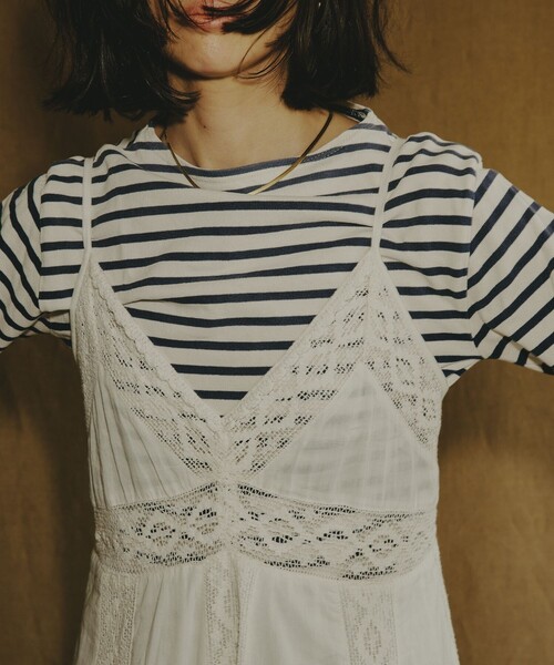 「Freada」 キャミソールワンピース ONE SIZE ホワイト レディースの画像