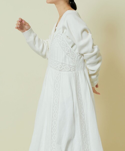 「Freada」 キャミソールワンピース ONE SIZE ホワイト レディースの画像