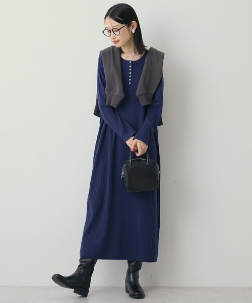 AMERICAN HOLIC（アメリカンホリック） ニットワンピース L ネイビー