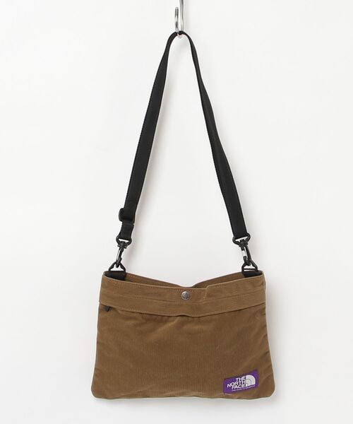 「THE NORTH FACE PURPLE LABEL」 ワンポイントショルダーバッグ - ブラウン メンズ