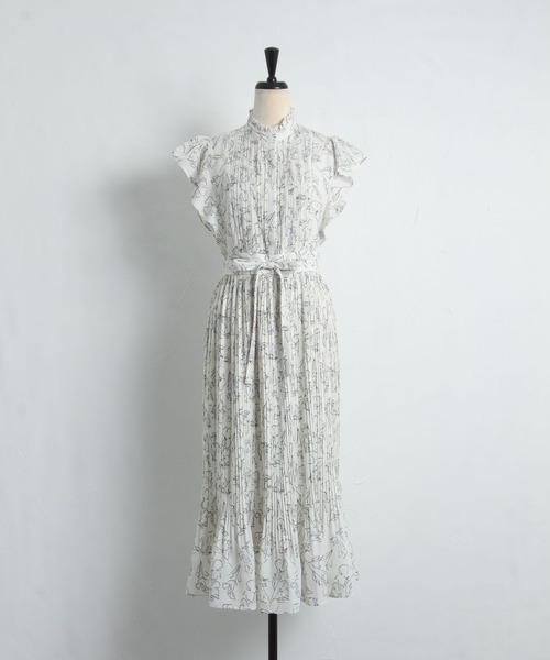 「tocco closet」 半袖ワンピース M オフホワイト レディース_画像4