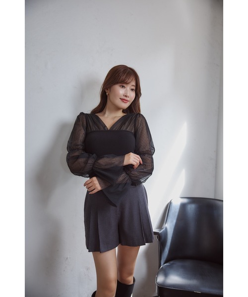 Her lip to 長袖ニット M グレー レディース : ZOZOTOWN Yahoo!店