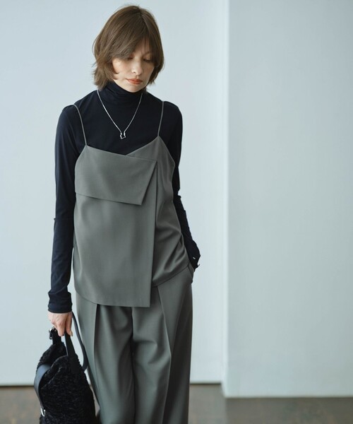 「ICB」 長袖カットソー MEDIUM グリーン レディース_画像8