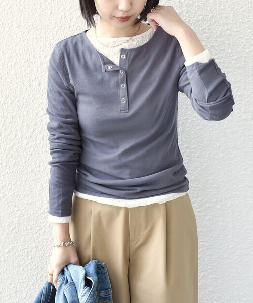 SHIPS Colors（シップスカラーズ） ヘンリーネック tシャツ SHIPS