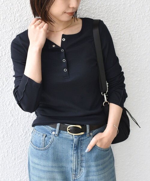 SHIPS Colors（シップスカラーズ） ヘンリーネック tシャツ SHIPS