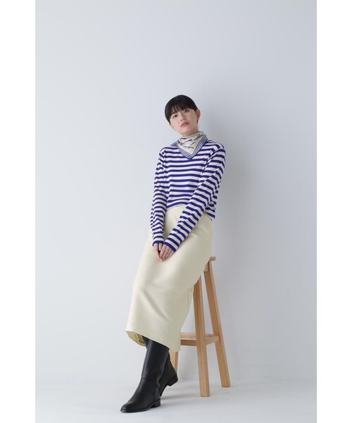 「human woman」 タイトスカート MEDIUM ホワイト レディース_画像6